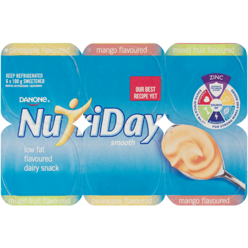 DANONE YOGHURT NUTRIDAY L/F SM MXFRT/PN/MAN  1 x EACH