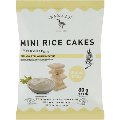 BAKALI MINI COATED RICE CAKES YOGH  1 x 60G
