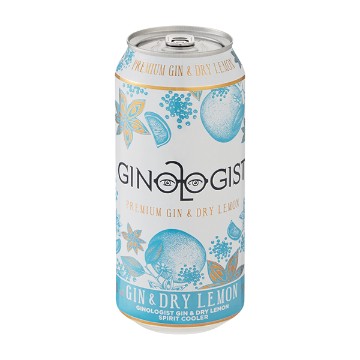 GINOLOGIST GIN & DRY LEMON CAN  1 x 440ML