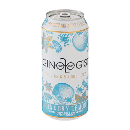 GINOLOGIST GIN & DRY LEMON CAN  1 x 440ML
