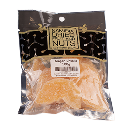 NAM DRIED FRUIT GINGER CHUNKS  1 x 100G