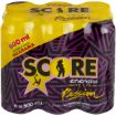 SCORE ENERGY DRINK PASSION  6 x 500ML x 6