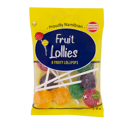 CAPRICORN FRUIT LOLLIES  1 x 8`S