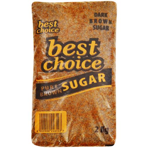 BEST CHOICE DARK BROWN SUGAR  1 x 2KG