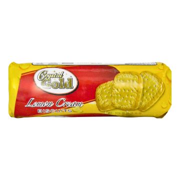 CRYSTAL GOLD LEMON CREAM BISCUIT  1 x 150G